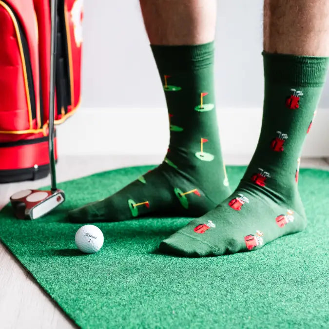 Mismatched Golfer Socks