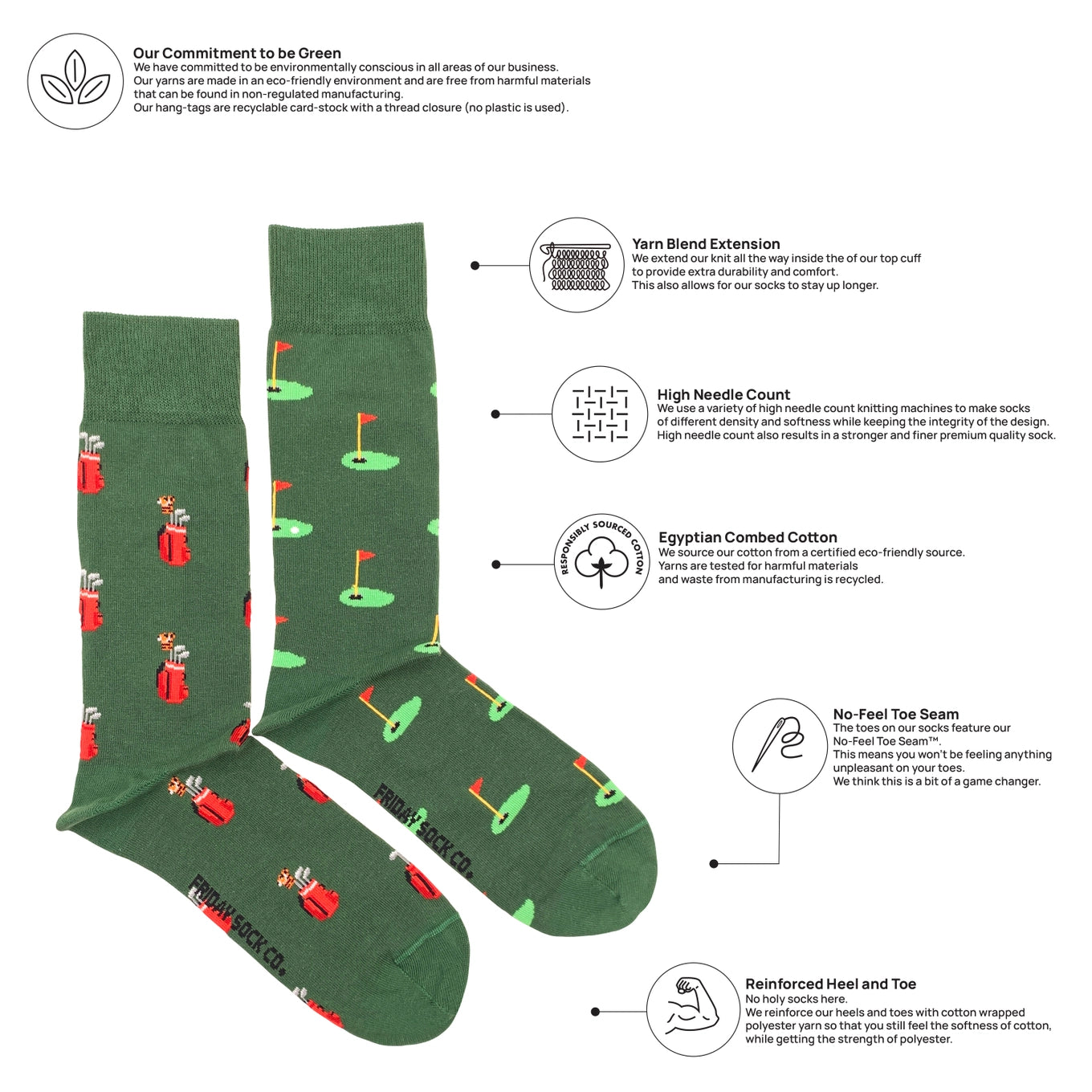 Mismatched Golfer Socks