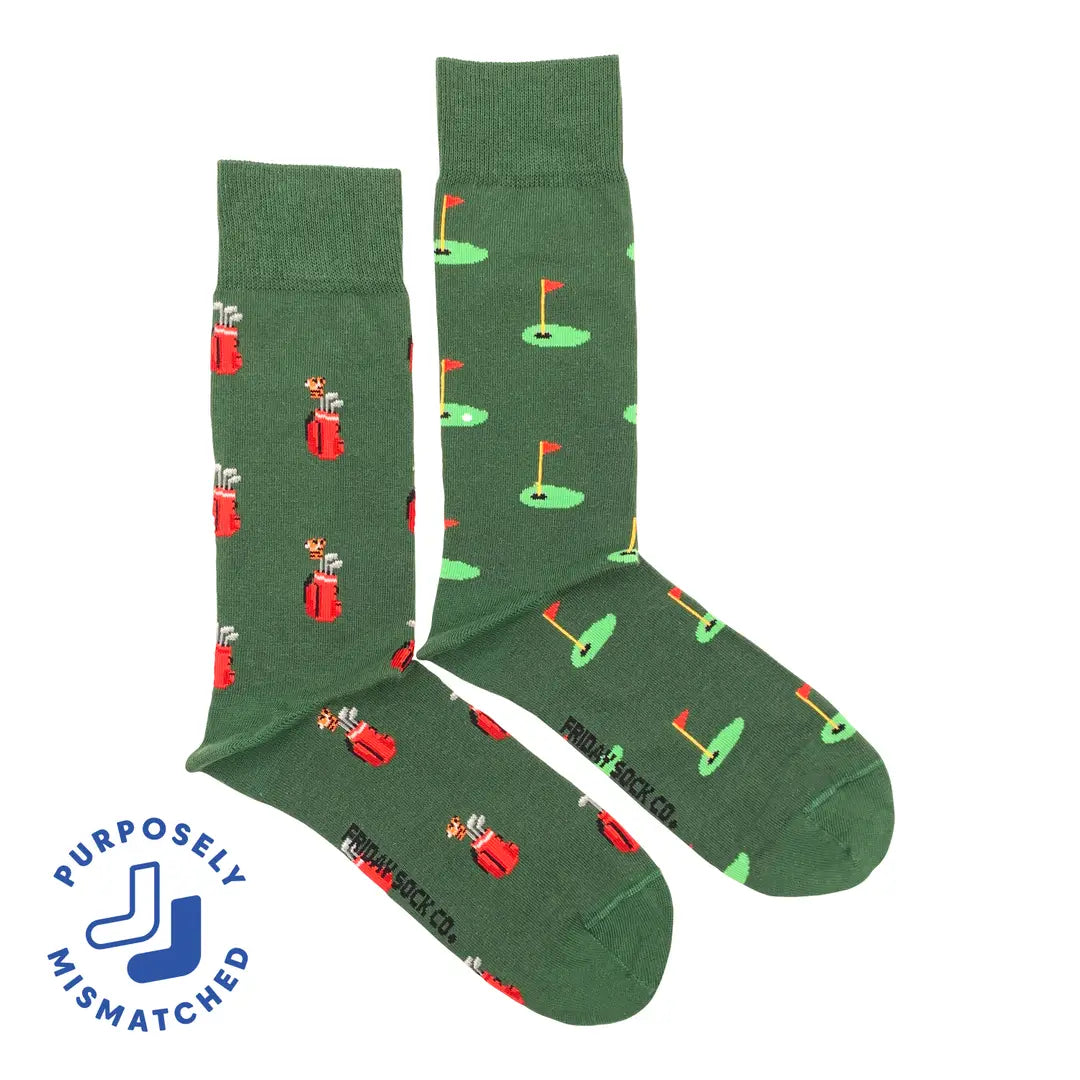 Mismatched Golfer Socks