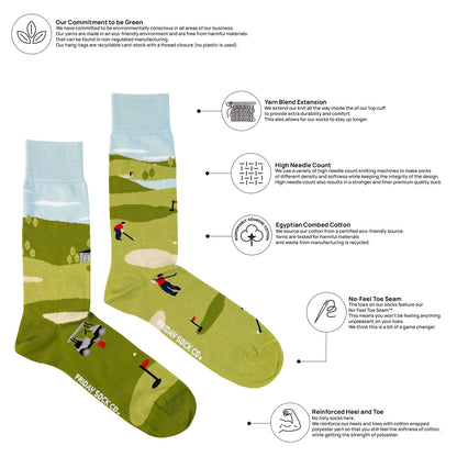 Mismatched Golf Socks