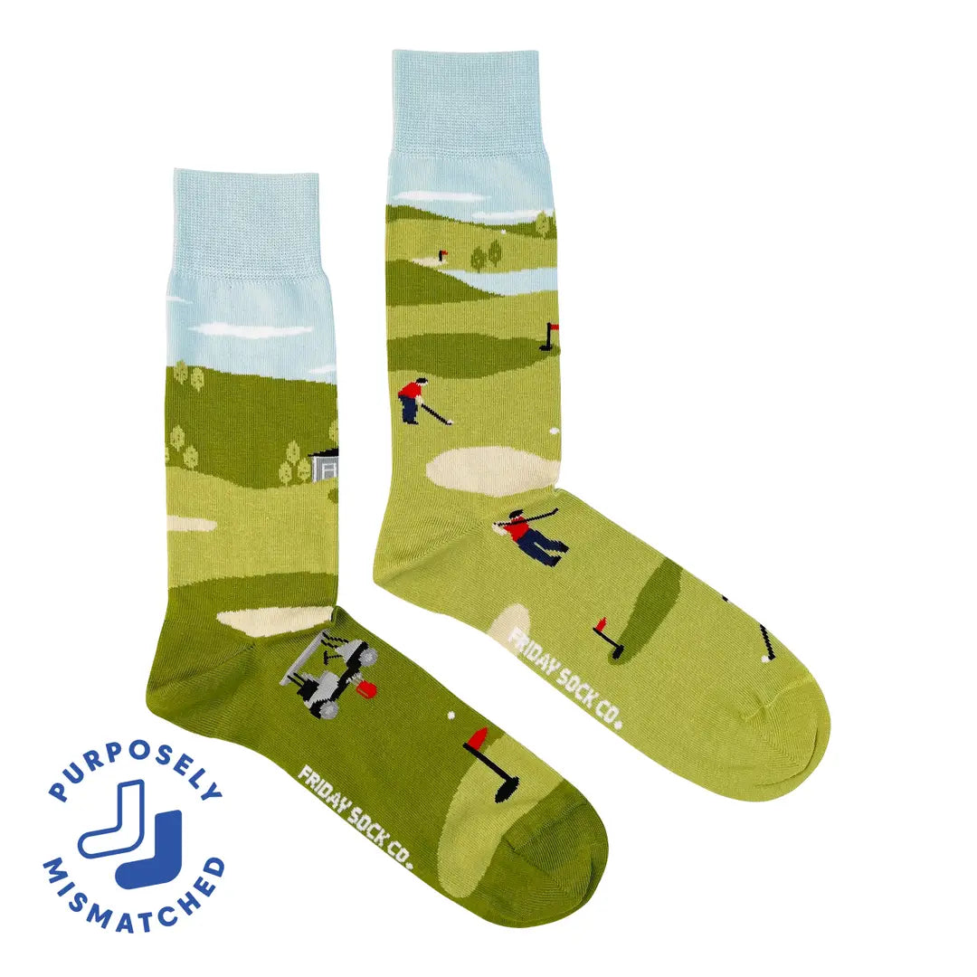 Mismatched Golf Socks