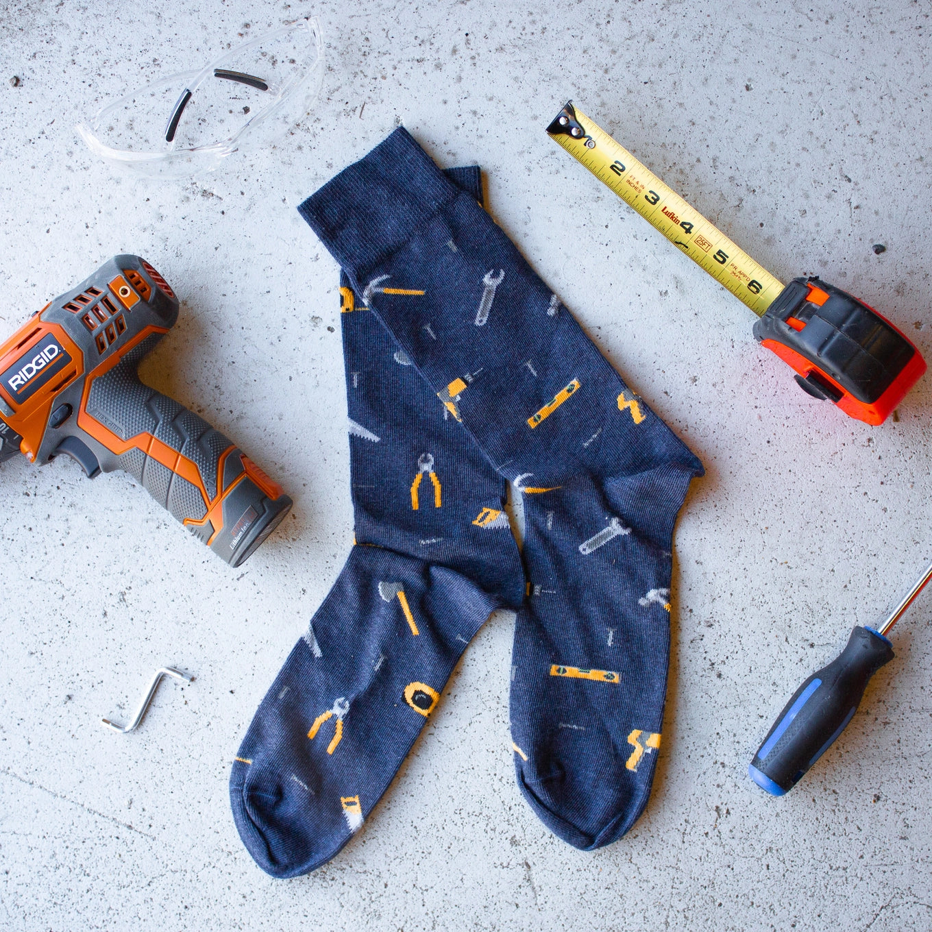 Mismatched Handyman Socks