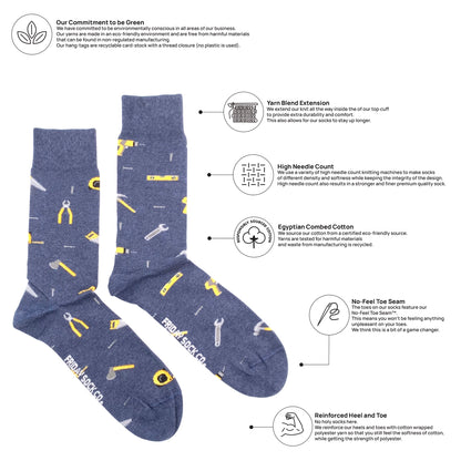 Mismatched Handyman Socks