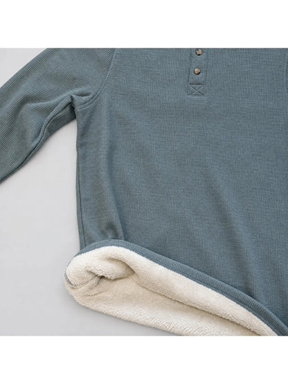 Fireside Sherpa Lined Waffle Henley