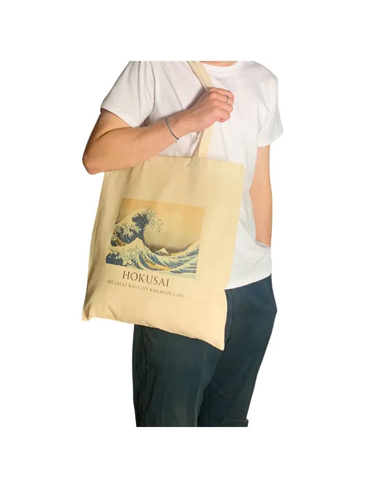 Hokusai Great Wave Off Kanazawa Tote Bags