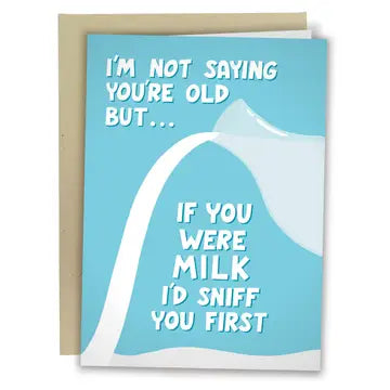 Old Milk Birthday Card