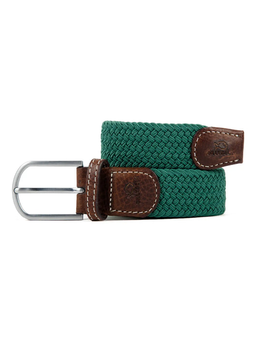 Imperial Green Elastic Braided Belt