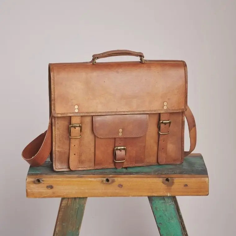 Vintage Leather Laptop Bag