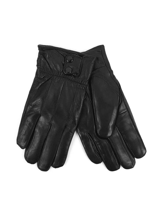 Classic Black Leather Gloves