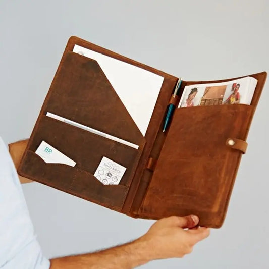 Leather Portfolio Folder