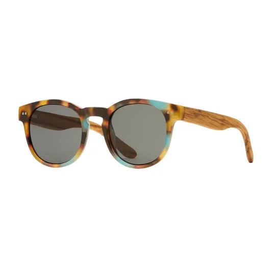 Ledger Glasses in Honey Turquoise