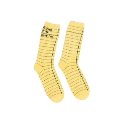 Library Card Socks