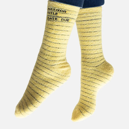 Library Card Socks