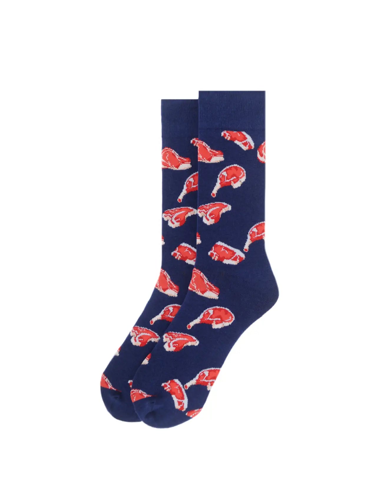 Meat Print Novelty Socks