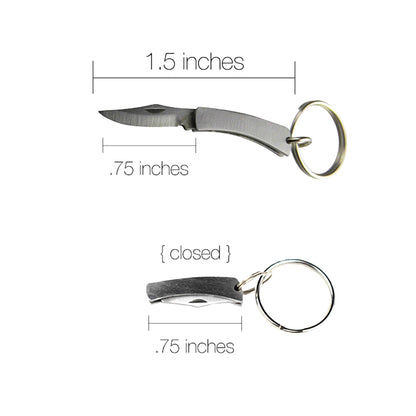 Micro Folding Knife Keychain