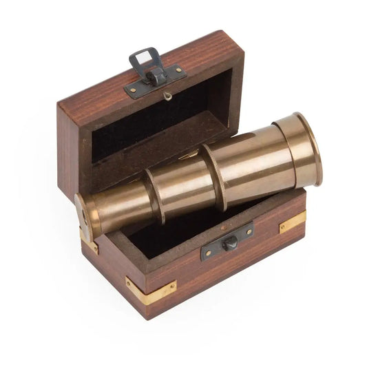 Mini Telescope in Wood Box
