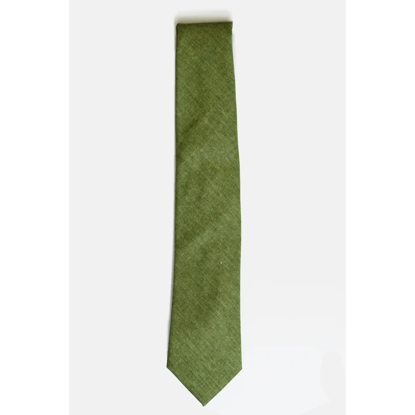 Moss Green Linen Tie
