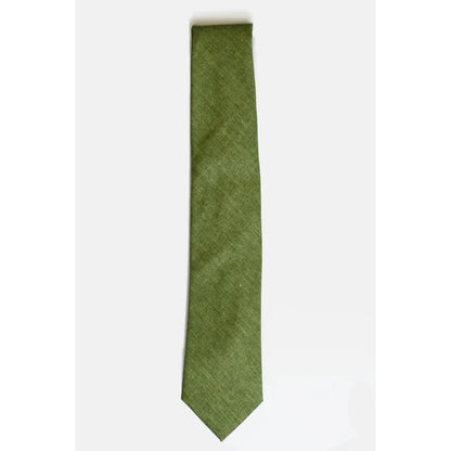 Moss Green Linen Tie