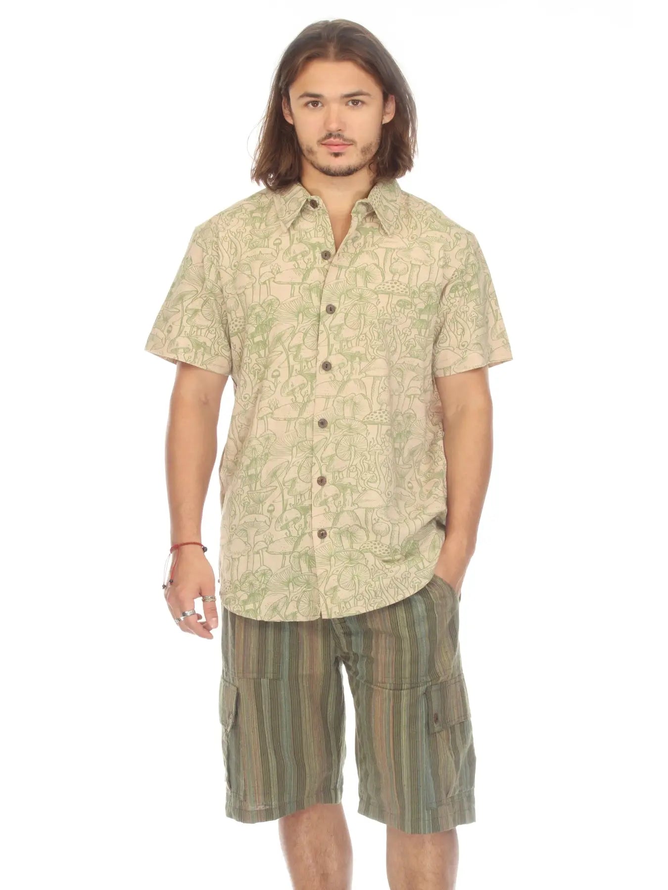 Mushroom Summer Button Downs