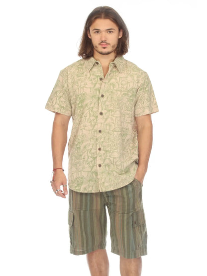 Mushroom Summer Button Downs