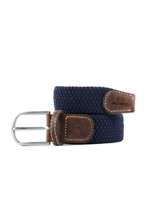 Navy Blue Elastic Braided Belt