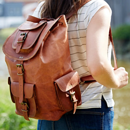 Vintage Leather Backpack