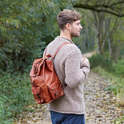 Vintage Leather Backpack