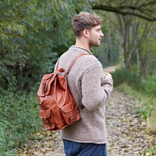 Vintage Leather Backpack