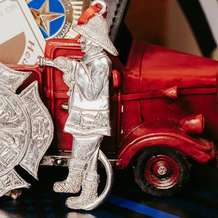 Handmade Firefighter Ornaments