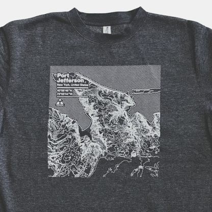 Port Jeff Topographic Crewneck