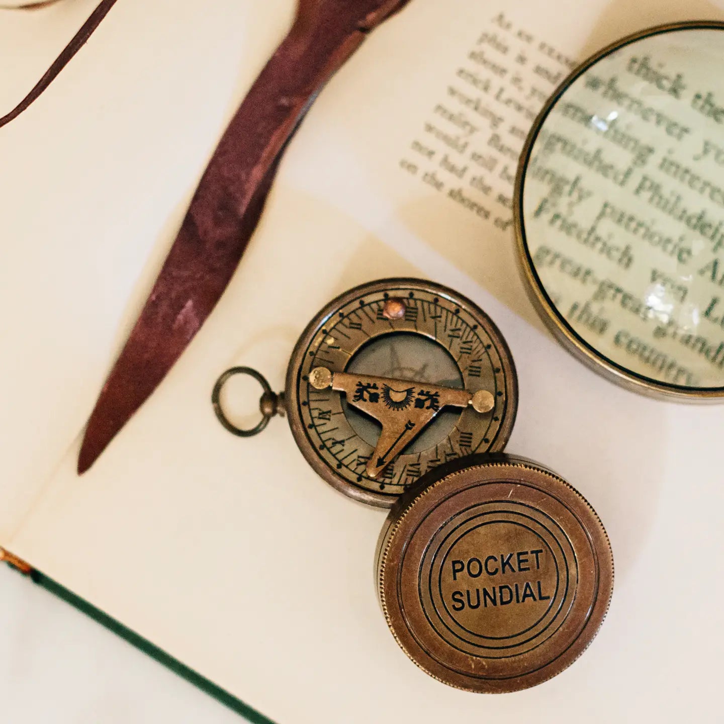 Pocket Compass and Sundial