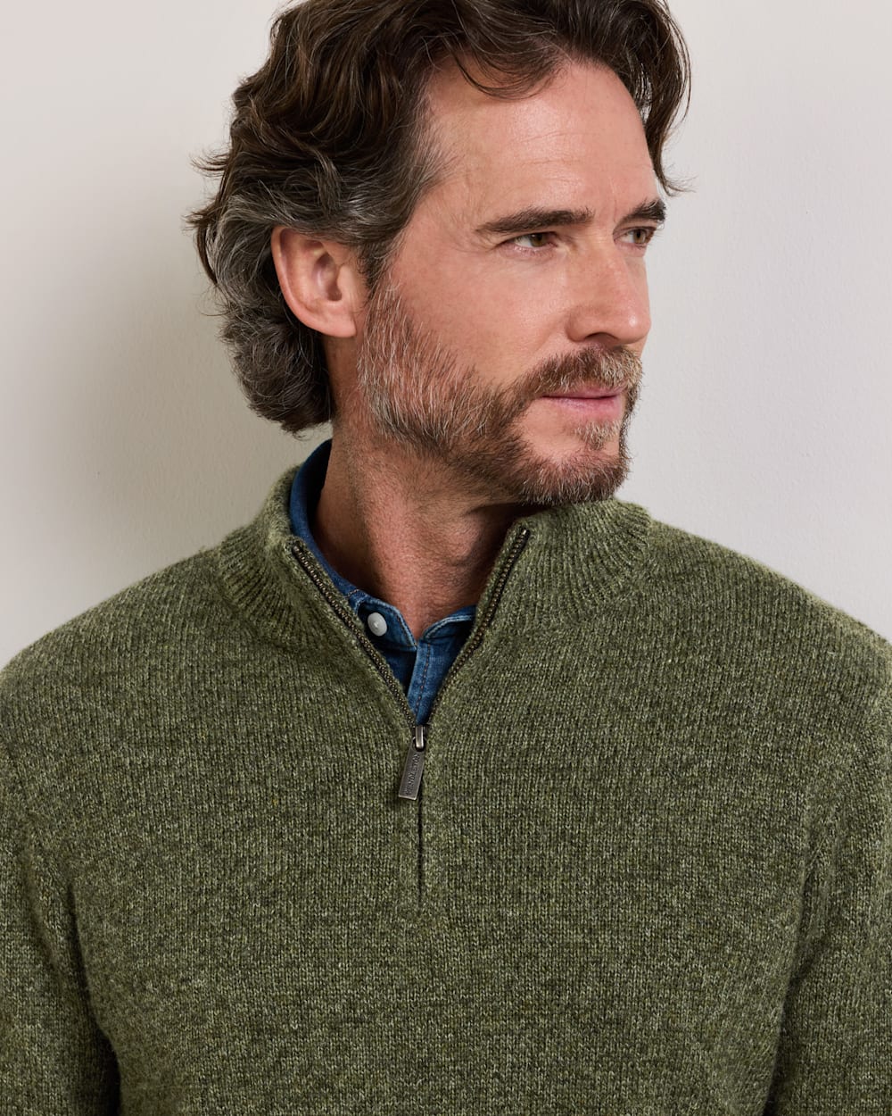 Wool 1/4 Zip Sweater
