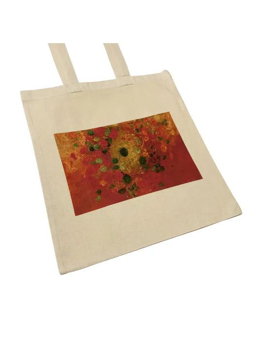 Redon Nasturtiums Red Flower Tote Bag