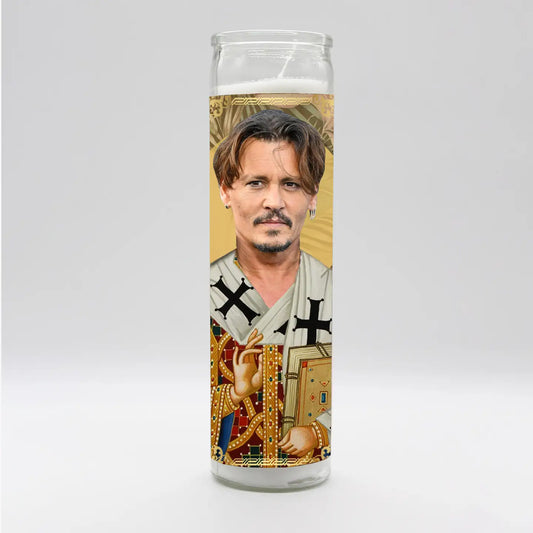 Saint of Bad Boys Johnny Depp Candle