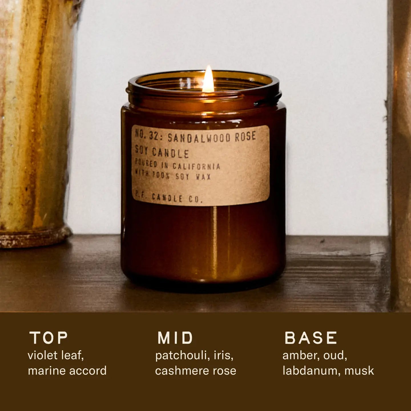 Sandalwood Rose 7.2 oz. Soy Candle