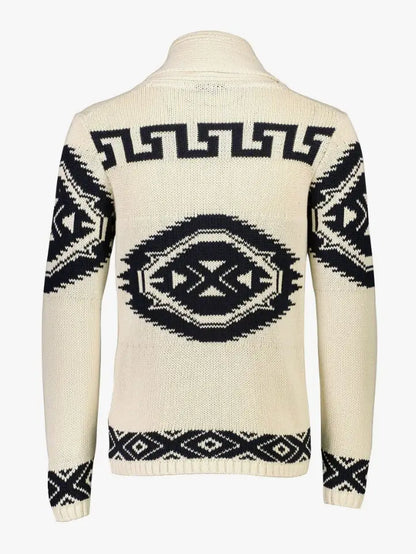 Luxury Intarsia Cardigan