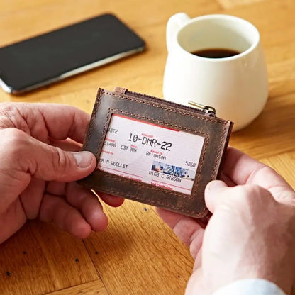 Slim Handmade Leather Card Holder