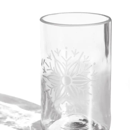 Snowflake Drinking Glass