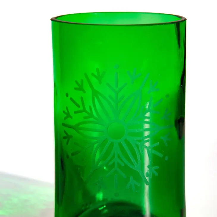 Snowflake Drinking Glass