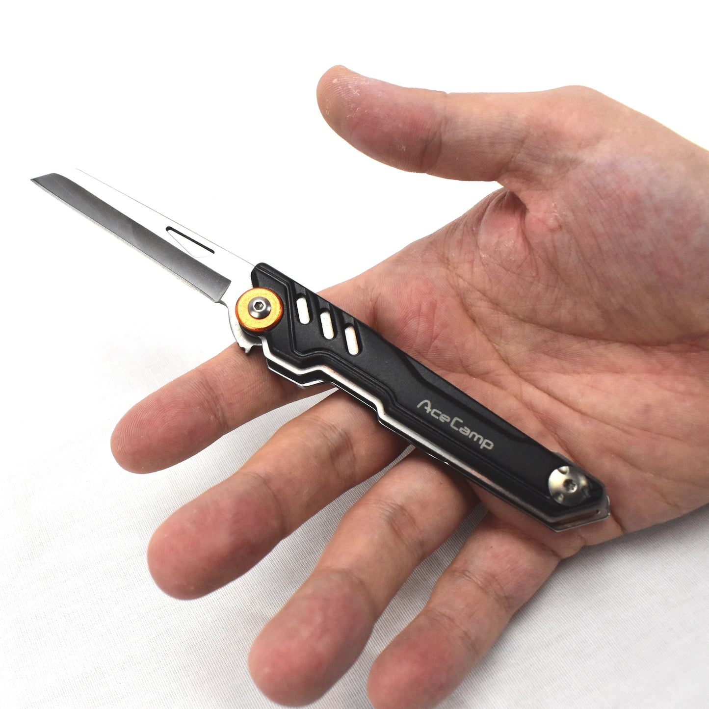 Stainless Steel Pocket Knife With Belt Clip