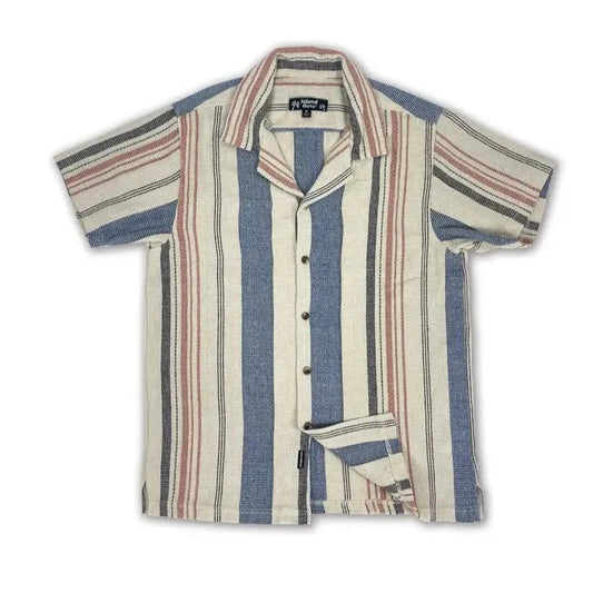 Woven Textured Button Down Summer Shirts