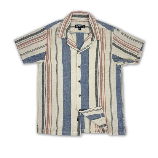 Striped Woven Button Down Shirt
