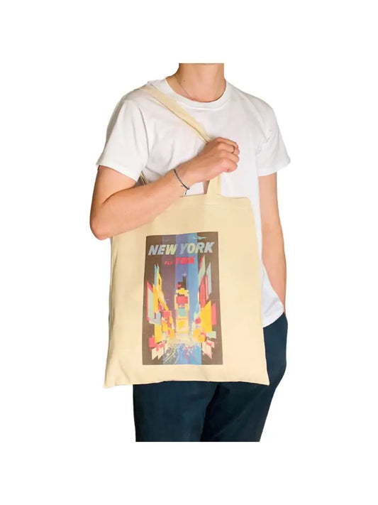 Vintage Poster Manhattan Times Square Tote