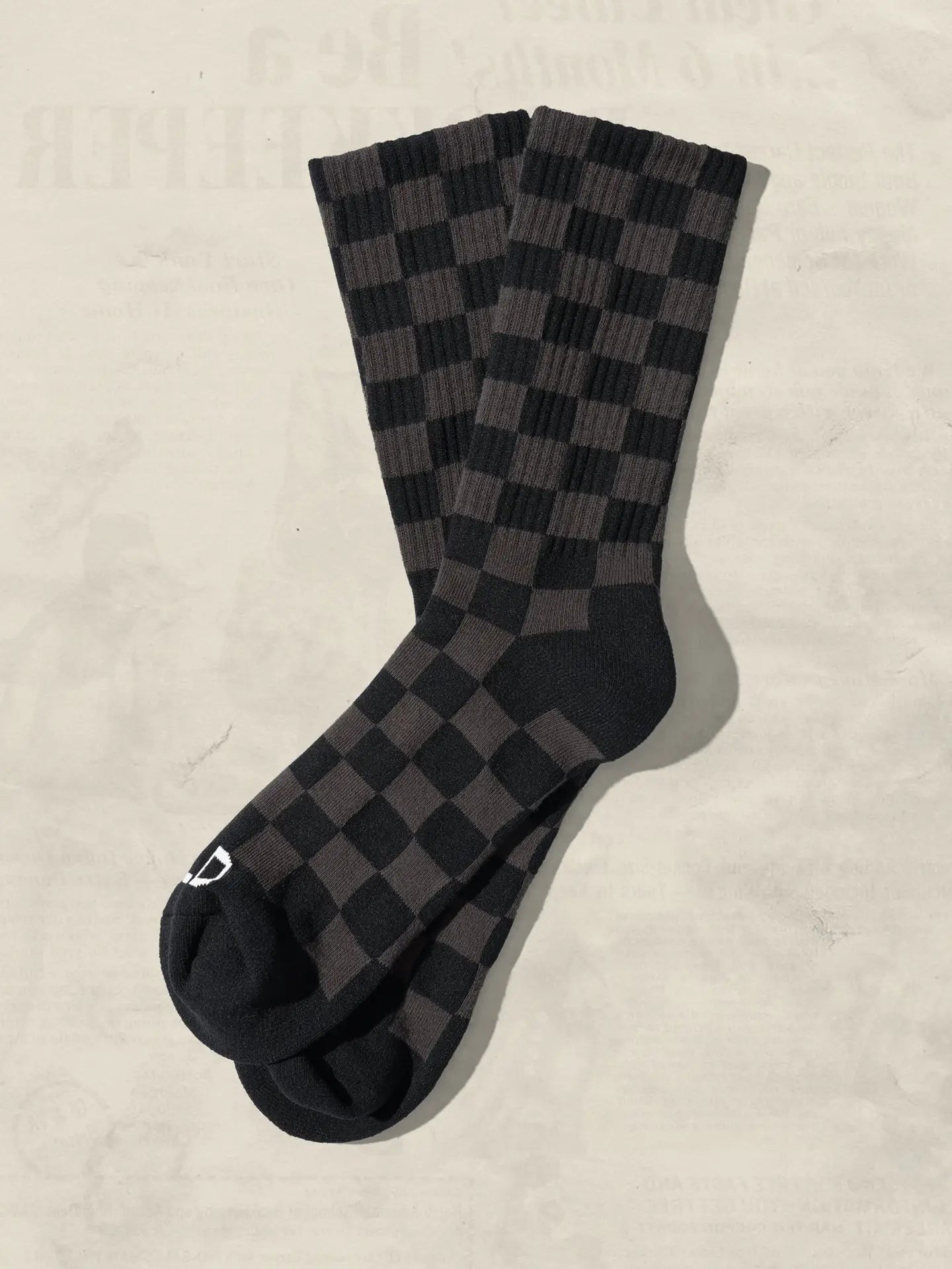 Checkerboard Crew Socks