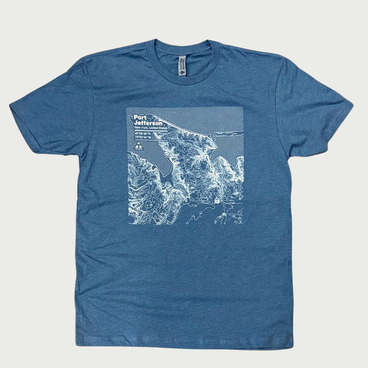 Port Jeff Topographic Tees