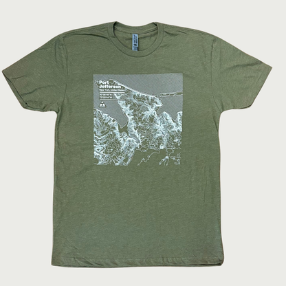 Port Jeff Topographic Tees