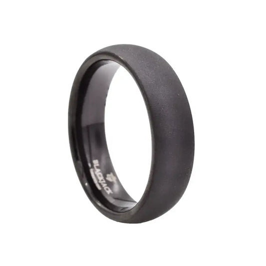 Matte Gunmetal Tungsten Stainless Steel Ring