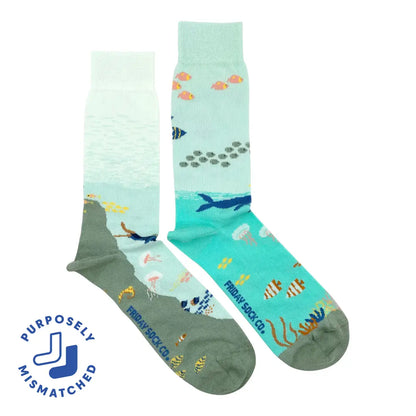 Mismatched Underwater Socks