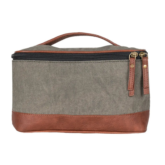 Upcycled Canvas Dopp Kit
