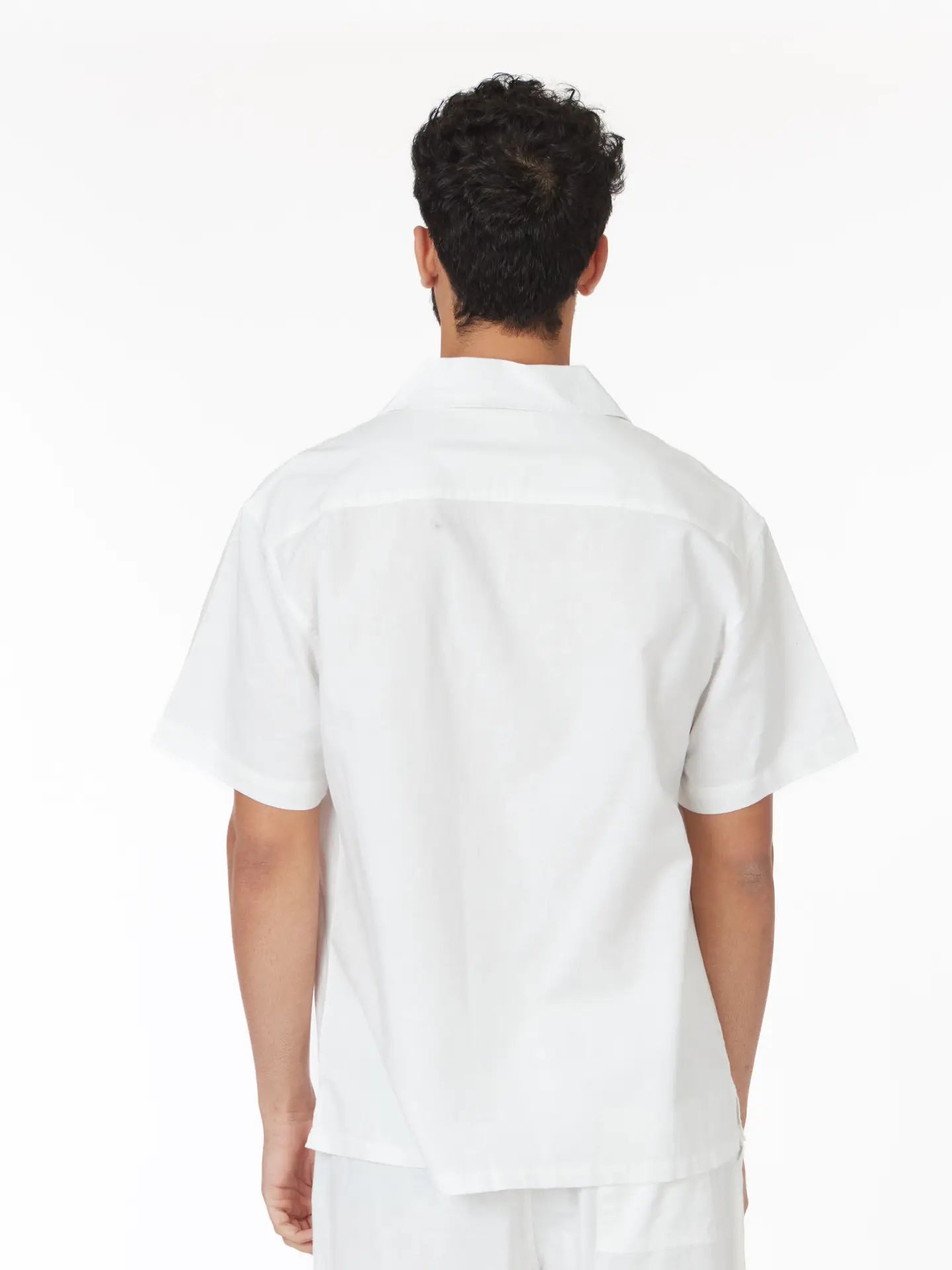 White Button Down Linen Shirt